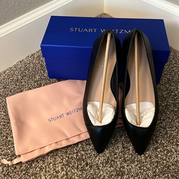 SOLD Stuart Weitzman Ballet Flats Black - Picture 1 of 5
